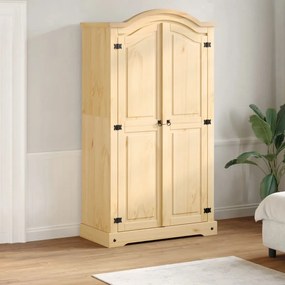 Armadio Corona 102x52x186 Cm İn Legno Massello Di Pino /
