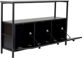 Tavolo consolle nero opaco 29,5x120 cm Solace – Kalune Design