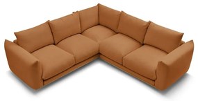 Divano angolare arancione Ernest – Bobochic Paris