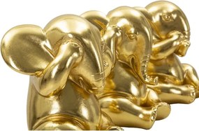 Elefante Non Vedo/Non Sento/ Non Parlo Set 3 Pz Cm Ø 15,5X20,5