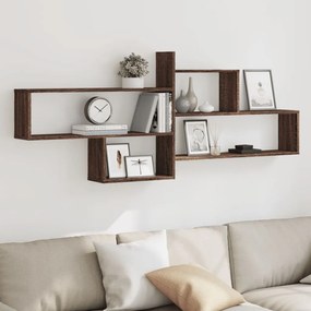 Mensola A Parete Rovere Marrone 167,5x18x68 Cm İn Truciolato /