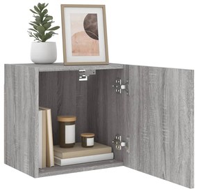 Mobili TV Muro 2pz Grigio Sonoma 40,5x30x40cm Legno Multistrato