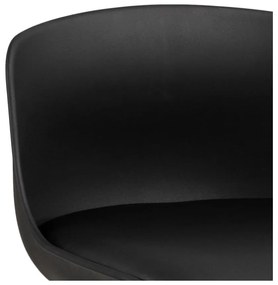 Sgabello da bar nero (altezza della seduta 76 cm) Tina – Actona