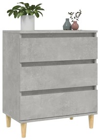 Credenza grigio cemento 60x35x70 cm in legno multistrato