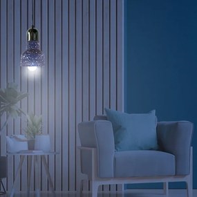 Lampadario a sospensione con filo TERRAZZO 1xE27/60W/230V diametro 12 cm nero