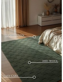 Tappeto verde scuro in lana tessuto a mano 200x300 cm Scala – Villeroy&amp;Boch