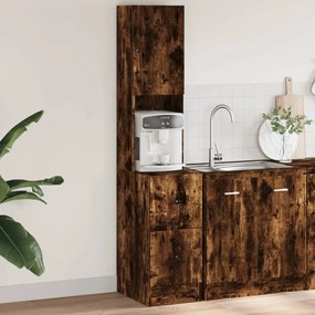 Mobile Da Cucina Rovere Fumo 35x50x180 Cm Legno Multistrato /