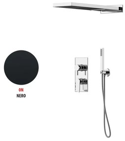 Kit incasso doccia Soffio nero opaco