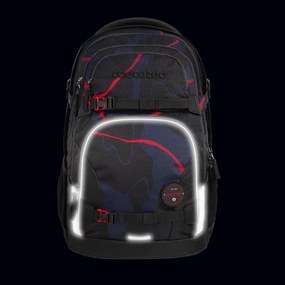 Zaino scuola coocazoo PORTER, Lava Lines, certificato AGR