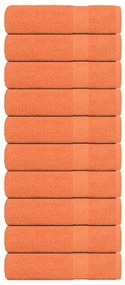 Asciugamani 10 Pz Arancioni 50x100 Cm 360 G/m² 100% Cotone /