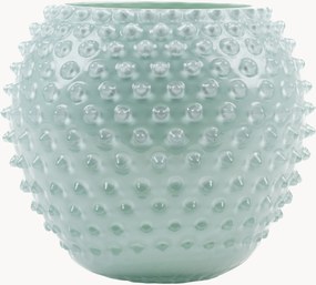 Vaso in vetro soffiato Opaline Hobnail