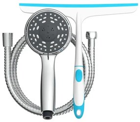 Schütte 64197 - Kit doccia in cromo lucido + tergivetro per vetro