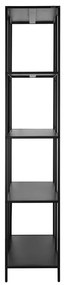 Libreria in metallo nero 75x180 cm Charleston - Støraa