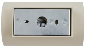 Applique moderna beige GU10 50mm rotonda 2 luci - Sandy