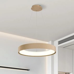 Brilagi - Lampadario LED dimmerabile a cavo FALCON MODERN LED/54W/230V 60 cm beige + telecomando
