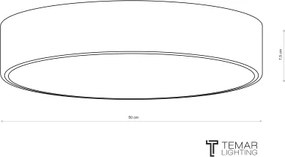 Brilagi - Plafoniera CLARE 4xE27/24W/230V diam. 50 cm marrone