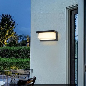 Brilagi - LED RGBW Applique da esterno BRICKY 1xE27/15W/230V nero IP54