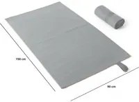 Telo doccia 90x150 cm microfibra grigio