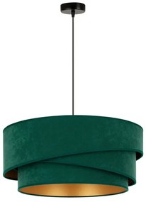 Duolla - Lampadario a sospensione con filo KOBO 1xE27/15W/230V diametro 45 cm verde/oro