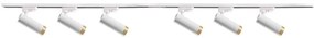Faretto per sistema a binario FADO 6xGU10/10W/230V bianco