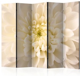 Paravento design Dahlia bianca II - Composizione di dahlia bianchi