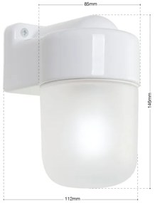 Orion - Lampada da parete OSTIA 1xE27/40W/230V bianca