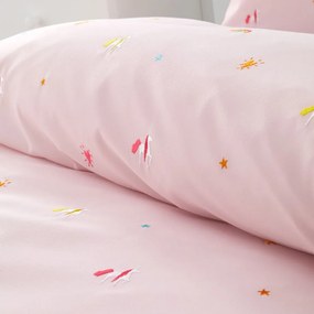 Biancheria da letto singola per bambini 135x200 cm Embroidered Unicorn - Catherine Lansfield