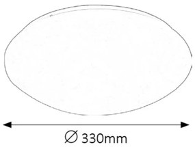 Rabalux 3438 - Plafoniera LED da bagno LUCAS LED/18W/230V