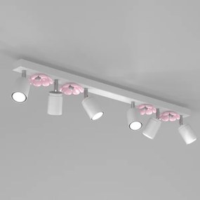 Faretto FLOWER 6xGU10/8W/230V bianco