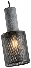 Lampadario a sospensione con filo 1xE27/40W/230V nero