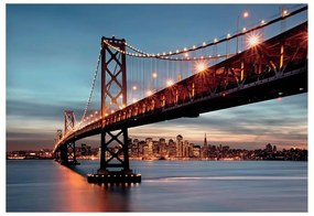 Fotomurale Bay bridge, multicolor