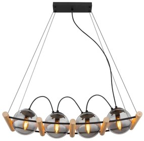 Globo 15883-4H - Lampadario a sospensione con filo LEONA 4xE27/15W/230V