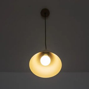 Lampadario a sospensione ETNA II 1x E27/15W/230V Ø 18,5 cm beige