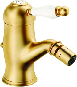 Rubinetto per bidet getto laminare cristallino OXFORD HUBER oro spazzolato satinato