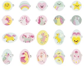 Set di 20 anelli - Unicorno