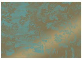 KEK Amsterdam Carta da parati panoramica Engraved Landscapes Gold 17 - XL