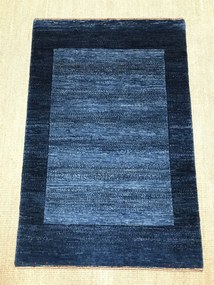 Loribaft Tappeto 120 x 80 Blu (Iran) Annodato A Mano