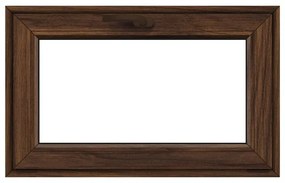 Finestra in PVC noce L 90 x H 60 cm, 1 anta a vasistas