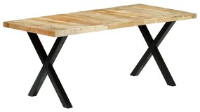Tavolo da pranzo 180x90x76 cm in legno massello di mango