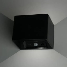 Applique a LED con sensore MIRI LED/2,5W/3,7V 3000-6400K 4000 mAh nero