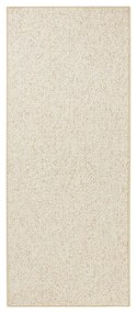 Passatoia color crema 80 x 300 cm Wolly - BT Carpet