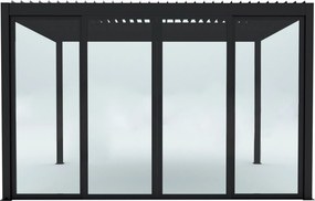Laterale scorrevole con vetro per pergola bioclimatica 4 m