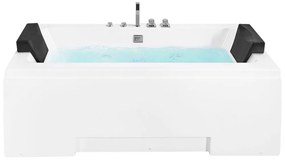 Vasca da bagno idromassaggio con LED 170 x 75 cm GALLEY Beliani