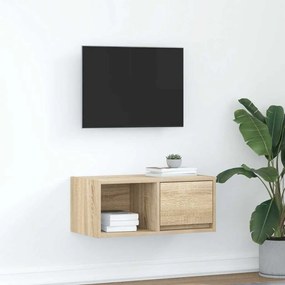Mobile Porta Tv Rovere Sonoma 60x31x25,5 Cm Legno Multistrato /