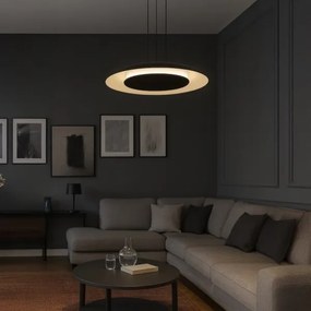 Lampada a sospensione su cavo PIATTINO LED/30W/230V 2700/3200/4000K Ø 40 cm nero