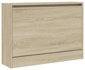 Scarpiera Rovere Sonoma 80x21x57 cm in Legno Multistrato