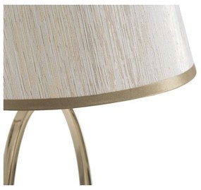 Lampada da tavolo bianca con design dorato Flush - Mauro Ferretti