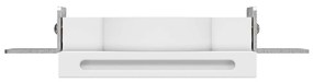 Portafaretto GU10 e MR16 Quadrato Gesso Pitturabile Ø100x100 mm