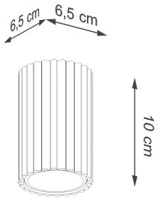 Brilagi - Faretto CRESTO 1xGU10/10W/230V 10 cm bianco