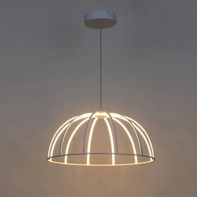 Lampadario LED design Nilda bianco Ø50cm, luce con 3 temperature di colore 6650 lumen, INSPIRE